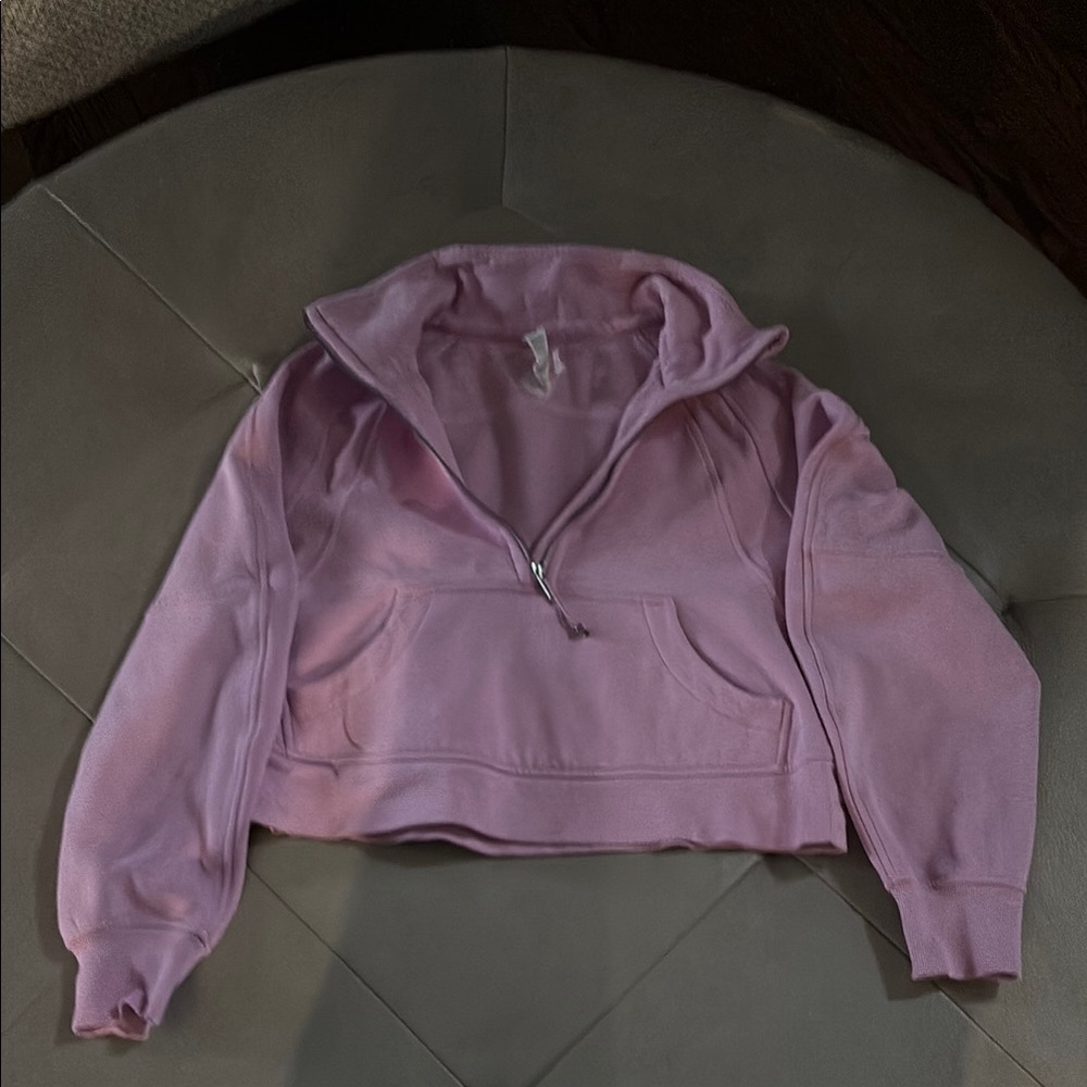 Lululemon Scuba Pink Half-Zip Sweatshirt